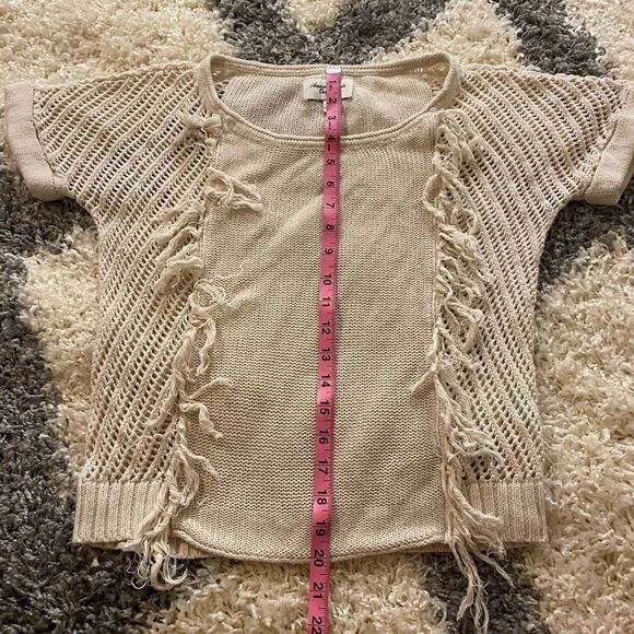 American Eagle, beige cropped short sleeved top - Picture 6 of 6